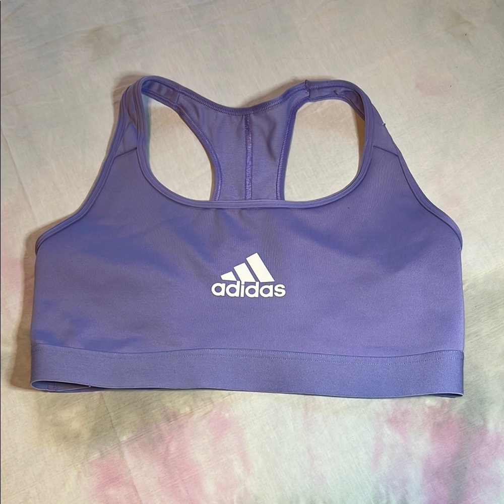 Adidas Purple Racerback Sports Bra